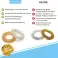 VONERO® Premium Akupressurring - Verbessertes Konzept 2021 I Finger-Massage-Ring &amp; Akupressur-Ringe I Massageringe für Handgelenk I Anti Stress &amp; Fingermassagering I 12er Ringe Set Bild 3