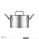 24 CM CASSEROLE WITH LID, Cr-Ni 18/10 stainless steel, 6.4L, KASSEL image 2