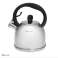 HUGO KASSEL 93205 Premium Whistling Kettle - Υψηλής ποιότητας ανοξείδωτο ατσάλι Cr-Ni με πάτο κάψουλας για όλες τις εστίες, χωρητικότητα 2.0L εικόνα 2