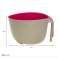 Kassel 93701 Bowl &amp; Colander Set, High-Quality Plastic, Grey &amp; Pink, 4L Capacity, 23x18 cm image 3