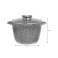 Pot moulé avec revêtement antiadhésif, couvercle en verre avec distributeur d’épices en poignée Ø24x16.5x6.2l photo 1