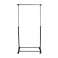 Alpina Black Metal Clothes Rack with Wheels 78x41x93 158cm image 2