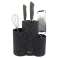 Kinghoff Marble Knife Block - 3 in 1 Design, Space-Efficient Knife Organizer image 1