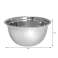 Kinghoff Stainless Steel Bowl 24cm - Ανθεκτικά και εύκολα στη φροντίδα μαγειρικά σκεύη για χονδρική πώληση εικόνα 1