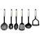 Kitchen serving utensils, set of 7 elements, nylon-steel Kinghoff image 1