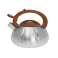 WHISTLING KETTLE PUMPKIN SHAPE SATIN WITH WOODEN HANDLE 3L image 1