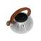 WHISTLING KETTLE PUMPKIN SHAPE SATIN WITH WOODEN HANDLE 3L image 2