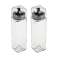 Stainless Steel KINGHoff Oil and Vinegar Container Set - 270ml Glass Dispensers for Culinary Use image 1
