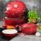 KingHoff KH 1612 Cast Iron Roasting Pot 33cm, 6.2L - Red, Durable Kitchenware for Cooking image 3