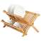 Składany bambusowy stojak na naczynia Kinghoff zdjęcie 2
