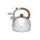 Whistling Kettle, traditional, steel, silver, 2l Kinghoff image 3