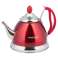 Teapot with strainer, steel, various colors, 1l Kinghoff image 4