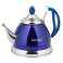 Teapot with strainer, steel, various colors, 1l Kinghoff image 6
