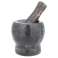 Premium Black Marble Mortar and Pestle Set by KINGHOFF, 10cm - Ideal for Kitchen Use image 1