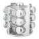Kinghoff&#039;s 13-Piece Stainless Steel Spice Jars Set with Rotating Stand - Perfect for Kitchen Organization image 1