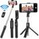 Bluetooth Selfie Stick stativ med fjernkontroll bilde 2