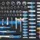 NOUVEAUTE Servante d&#39;ateliers RACING 7/7 581 PCS BLEU KRAFTMULLER photo 1