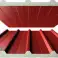 Piros szendvicspanel TeknoPanel 3 Banks 4 cm, Ral 3009 és 9002 színezék kép 3