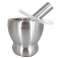 High-Quality Stainless Steel Mortar and Pestle Set with PE Cover - Ideal for Kitchen Use image 1