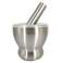 High-Quality Stainless Steel Mortar and Pestle Set with PE Cover - Ideal for Kitchen Use image 2