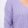 Sweater with V-neckline. Fashionable weave in braid. The simple cut is perfect for any occasion. image 2