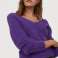 Maglioni viola H&M con scollo a V realizzati in morbido filato soffice foto 3