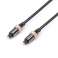 Cablu audio optic Reekin Toslink - 1,0m PREMIUM (Negru) fotografia 5