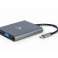 Adaptador multipuerto CableXpert USB Type-C 6 en 1 A-CM-COMBO6-01 fotografía 1