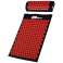 Acupressure and massage mat with pillow 67x42x2cm EB FIT black-red 1030500 1030500 image 2