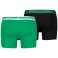 Heren Puma Basic Boxer 2P groen, zwart 906519 04 9065104 foto 1