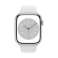 Apple Watch Series 8 GPS Cellular 45mm hopea Alu-kotelo valkoinen MP4J3FD / A kuva 4