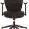 Krzesło biurowe obrotowe krzesło siatkowe czarno-szare zdjęcie 4