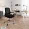 Bürostuhl Stoff Schwarz Drehstuhl mit Netzrücken Bild 4