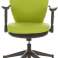 Cadeira de escritório Traffic 20 tecido verde Cadeira giratória com braços ergonômicos foto 4