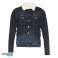 Großhandel Herren Schwarze Jeansjacke mit Schaffellkragen Bild 1