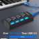 USB 3.0 hub 4 ports transfer rates up to 5Gbs image 2