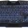 Multimedia gaming keyboard with 7 LED backlights image 1