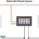 2 ekranlı DC 0-100V 10A Dijital Voltmetre Ampermetre fotoğraf 2