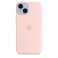 Apple iPhone 14 Coque en silicone avec MagSafe Chalk Pink MPRX3ZM/A photo 2