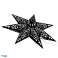 CHRISTMAS PAPER STAR STAINED GLASS BLACK 50cm CA1099 image 3