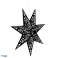 CHRISTMAS PAPER STAR STAINED GLASS BLACK 50cm CA1099 image 4