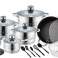 20-PIECE STAINLESS STEEL COOKWARE SET image 2