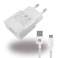 Huawei Ladegerät/adapteris + Micro-USB-Kabel 1000mA Weiss BULK — HW-050100E01 attēls 2