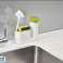 Liquid soap soap dispenser and container sink set image 1