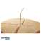 Natural wood torch 50cm stump with wick image 1