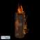 Torche bois naturel souche 50cm avec mèche photo 2