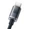 Baseus Type C Crystal Shine series fast charging data cable 100W 2m Bl image 5