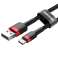 Baseus Type C Cafule cable 2A 2m Red   Black  CATKLF C91 image 5