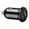 Baseus Car Charger Grain Pro Dual USB 4.8A Black (CCALLP-01) nuotrauka 2