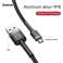 Baseus Micro USB Cafule Kabel 2.4A 1m Grijs + Zwart (CAMKLF-BG1) foto 2